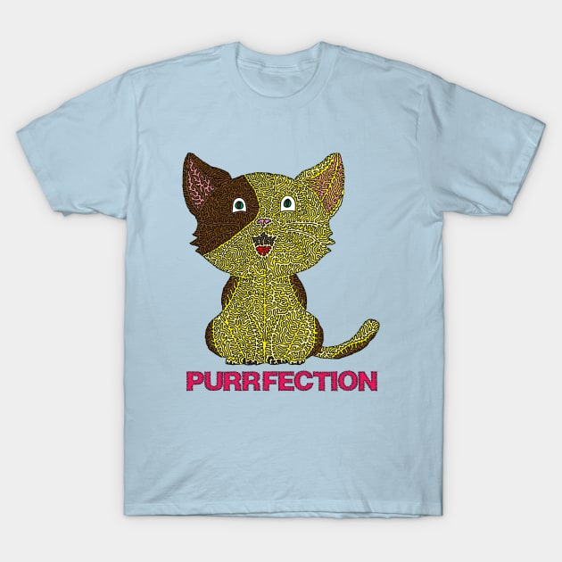 Purrfection T-Shirt by NightserFineArts